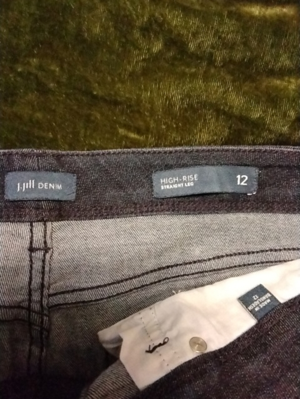 J. Jill Straight-Leg Jeans in Dark Blue